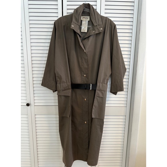 VTG Neiman Marcus French Utility Jacket Trench Coat Rain 1970s Made in France